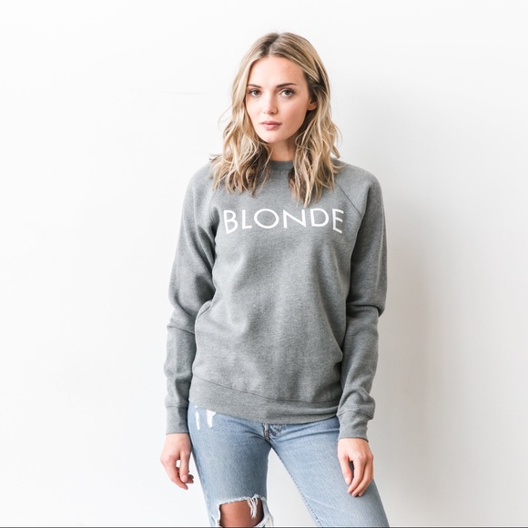 Brunette The Label Tops - Brunette the label Blonde sweatshirt